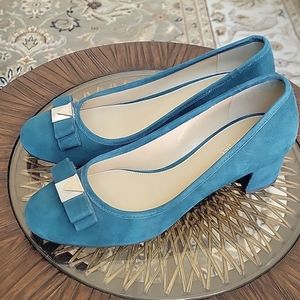 Michael Kors Green Suede Pumps, size 5.5M